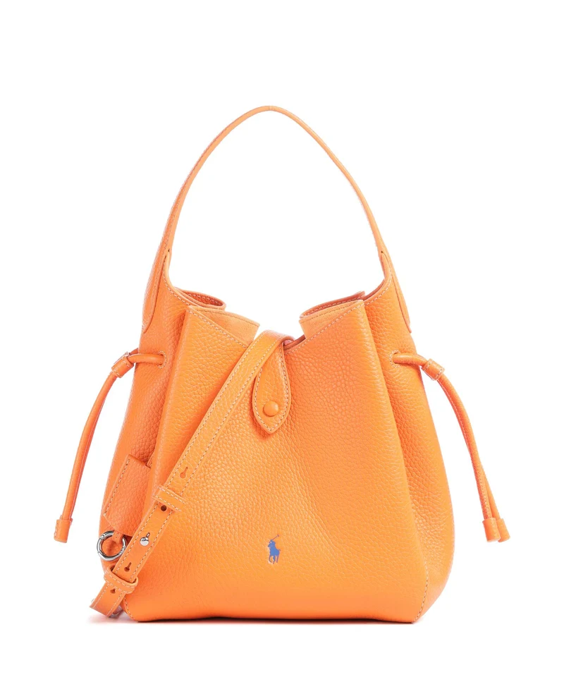Polo Ralph Lauren Play Medium Borsa a secchiello orange peel