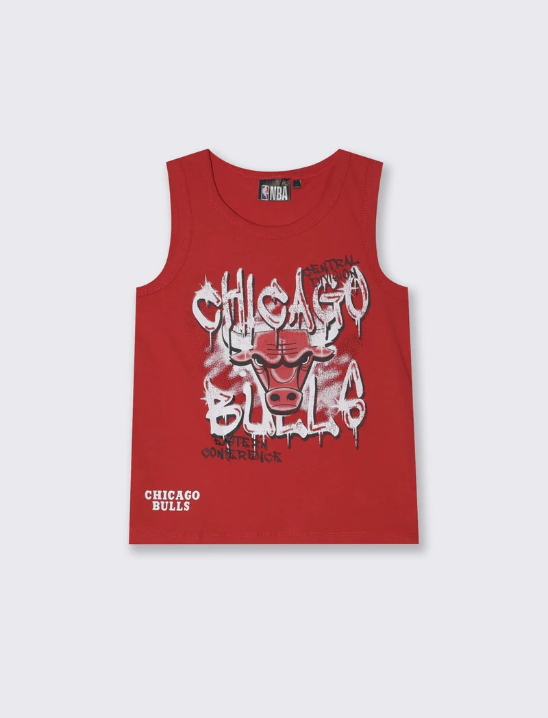 Canotta NBA in cotone trendy e versatile - Rosso