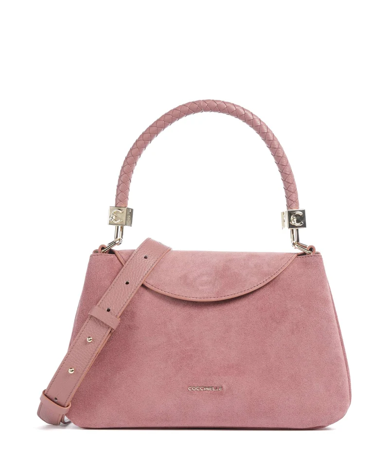 Coccinelle Tiggy Suede Borsa a spalla winter rose