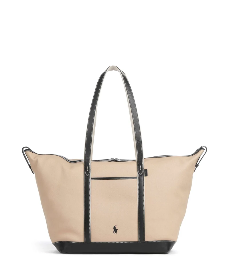 Polo Ralph Lauren Canvas Large Borsa shopper porcelain/black