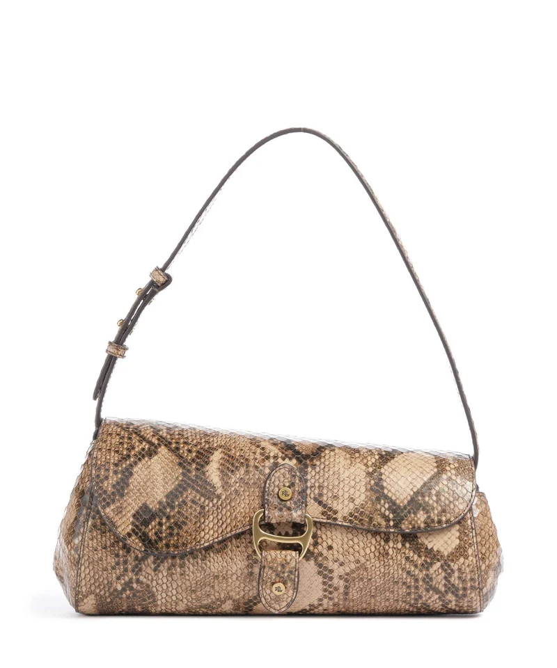 Lauren Ralph Lauren Tasha Medium Borsa a spalla tan multi