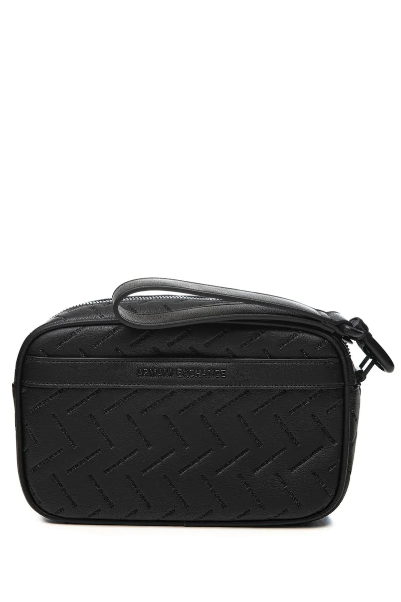 Pochette Beauty Case Armani Exchange Ginevra Emb Da Uomo Nera In Poliuretano
