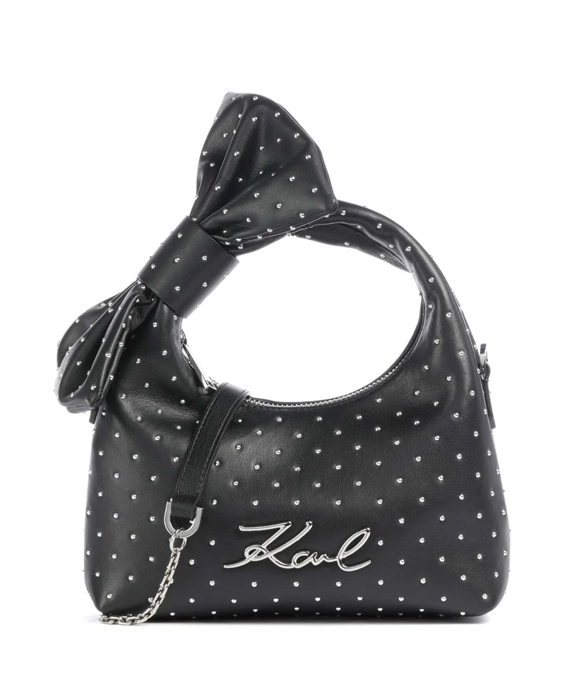 Karl Lagerfeld K/Soiree Mini Bow Borsa a mano black embellishment