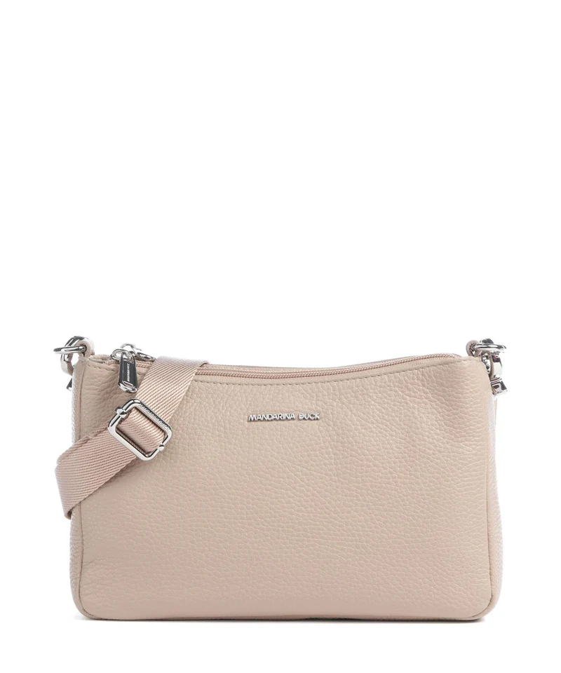 Mandarina Duck Mellow Leather Borsa a tracolla warm taupe
