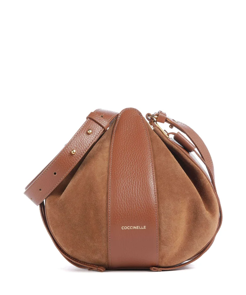 Coccinelle Boom Borsa a secchiello cognac