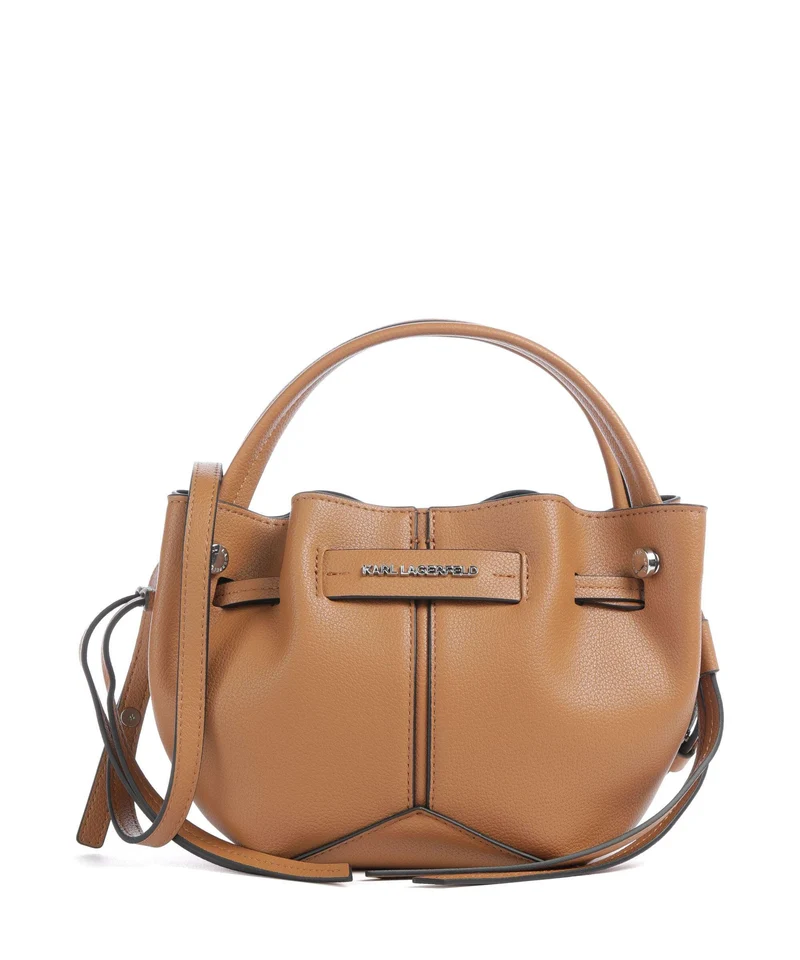 Karl Lagerfeld K/Pierced Mini Borsa a mano caramel