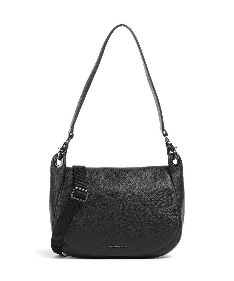 Mandarina Duck Mellow Leather Borsa a spalla nero