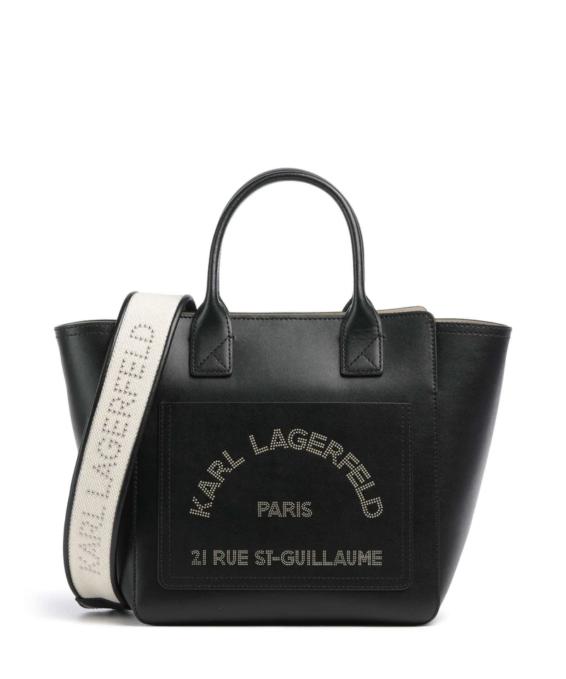 Karl Lagerfeld K/Daily Small Borsa a mano black nickel