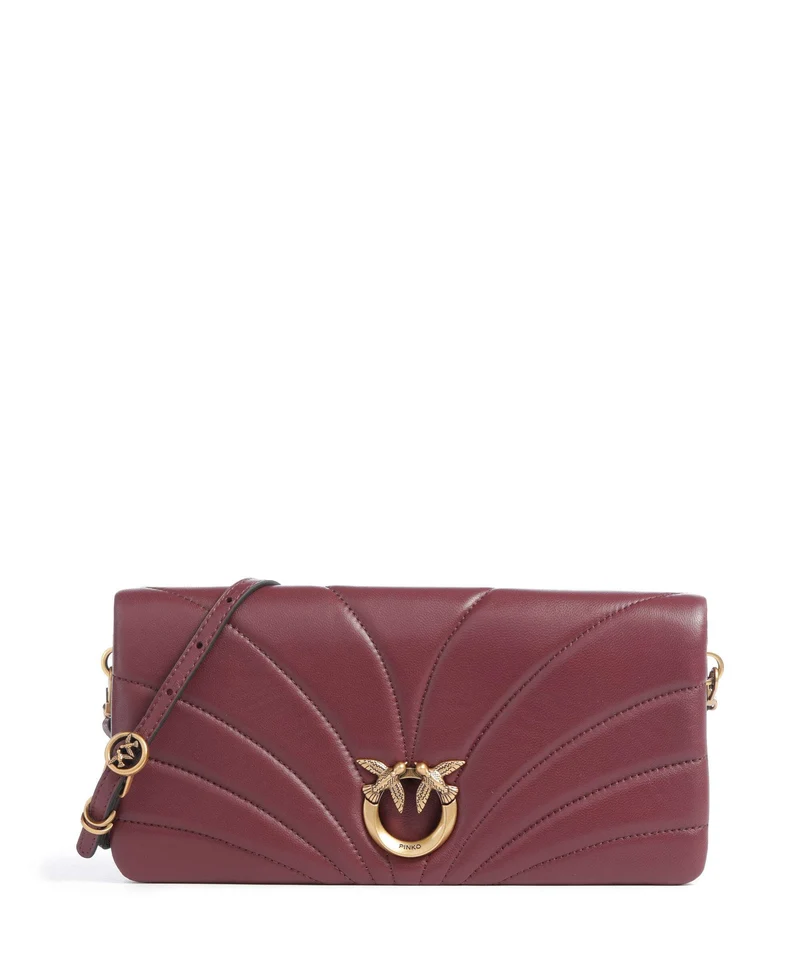 Pinko Click Horizontal Classic Borsa a tracolla ribes intenso/antique gold