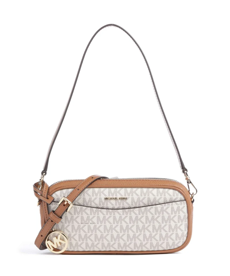 Michael Kors May Small Borsa a spalla vanilla/acorn