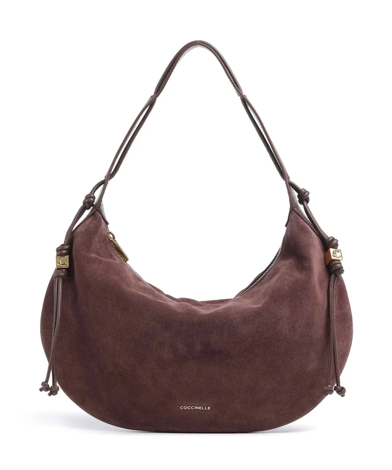 Coccinelle Thess Suede Borsa hobo berry