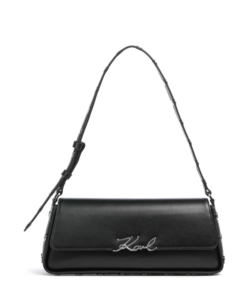 Karl Lagerfeld K/Signature Borsa a spalla black embellishment
