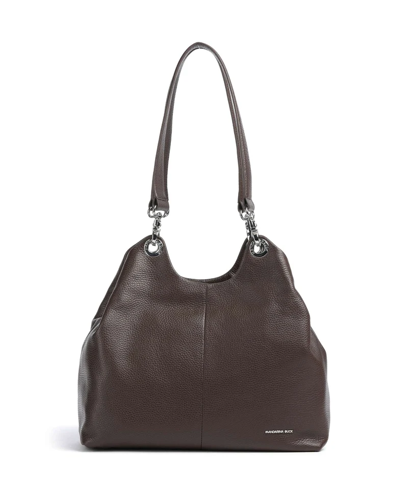 Mandarina Duck Mellow Leather Borsa shopper espresso