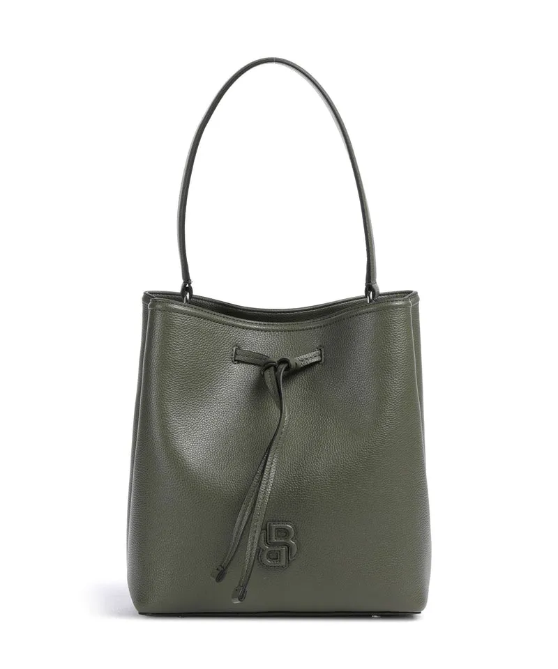BOSS Anett Borsa a secchiello dark green