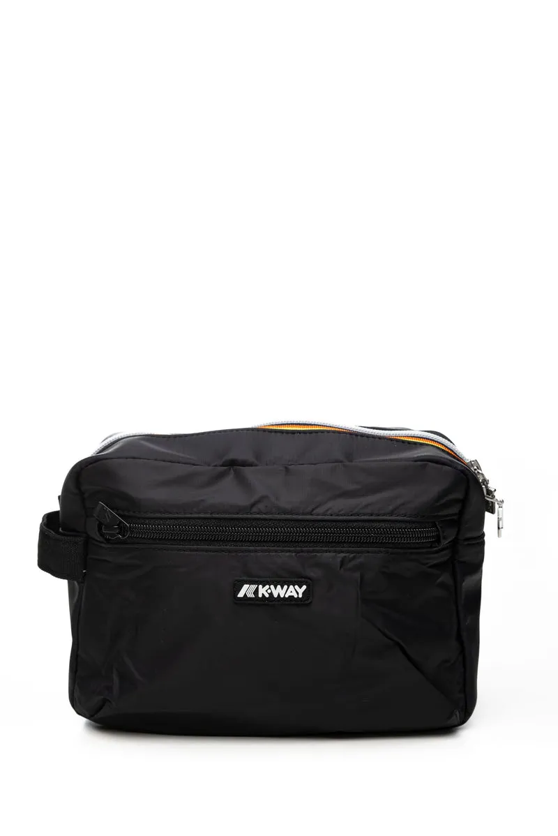 Pochette Beauty Case K-Way Demu Unisex Nera In Nylon