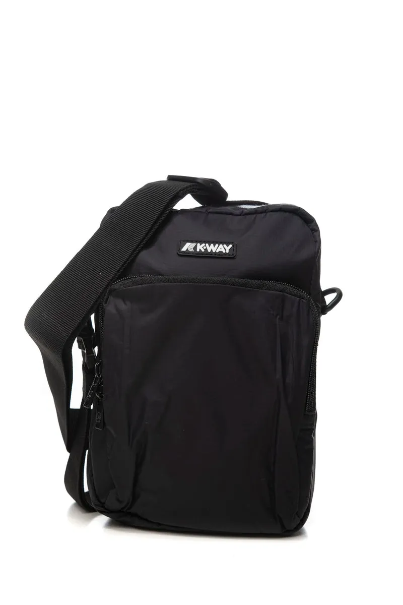 Borsello K-Way Erloy Da Uomo Nero In Nylon