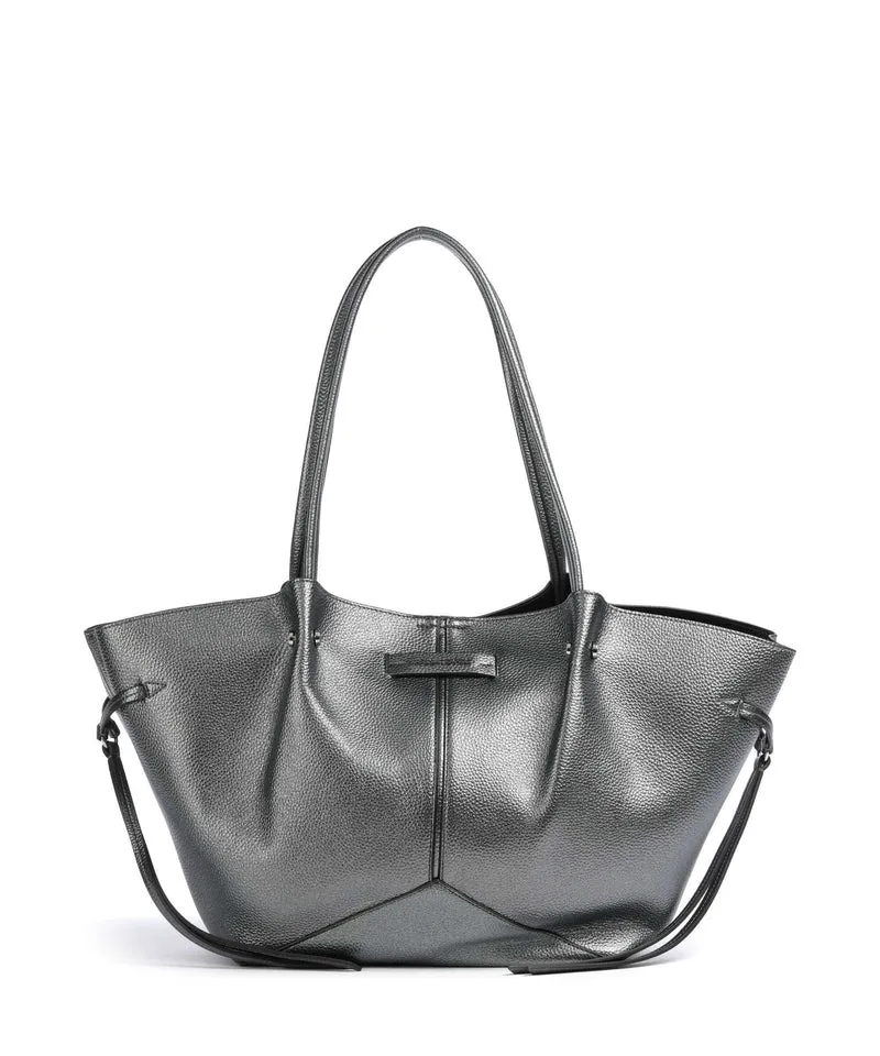 Karl Lagerfeld K/Pierced Medium Borsa shopper gunmetal