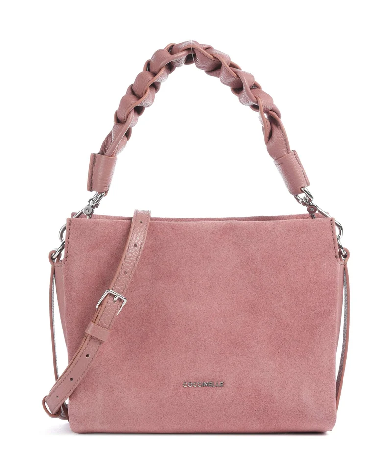 Coccinelle Boheme Suede Borsa a mano winter rose