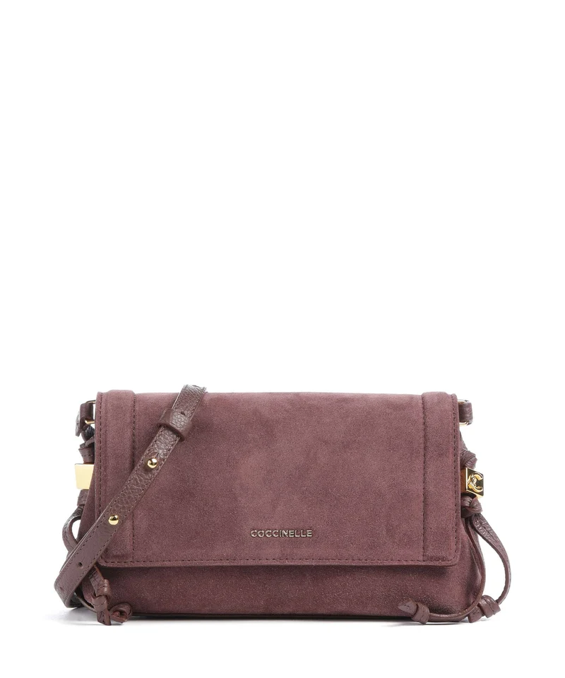 Coccinelle Thess Suede Borsa a tracolla berry