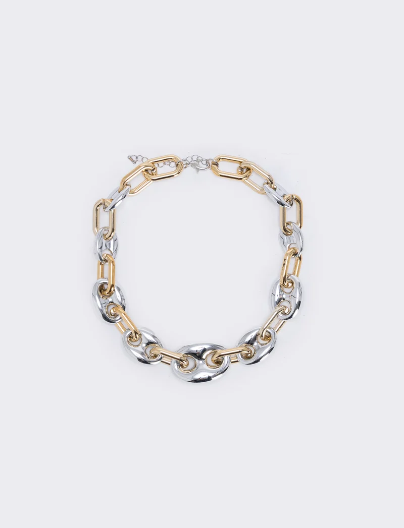 Collana doppia catena - Multicolore
