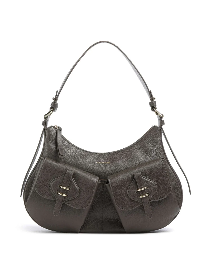 Coccinelle Mavery Pocket Borsa hobo fango