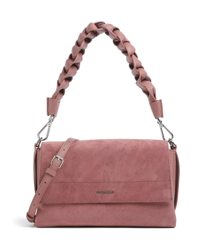 Coccinelle Boheme Suede Borsa a spalla winter rose