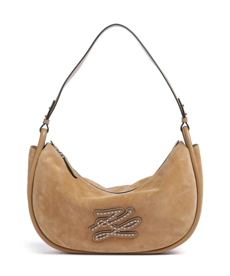 Karl Lagerfeld K/Autograph Patch Borsa a spalla caramel