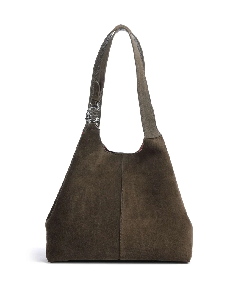 Coccinelle C-Easy Suede Borsa hobo fango