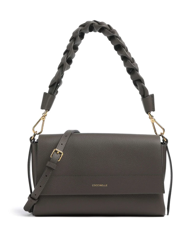 Coccinelle Boheme Grana Double Borsa a spalla fango/honey