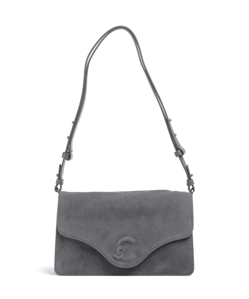Coccinelle C-Me Softy Suede Borsa a spalla stove