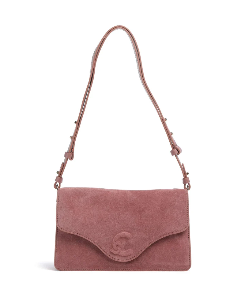 Coccinelle C-Me Softy Suede Borsa a spalla winter rose