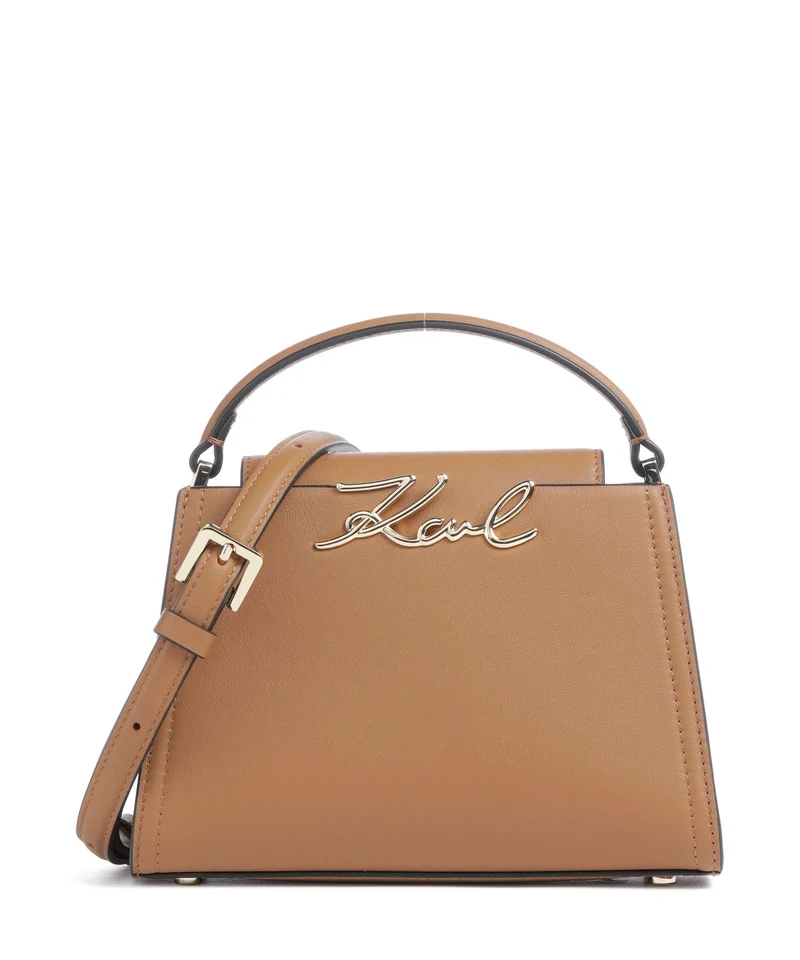 Karl Lagerfeld K/Signature Mini Borsa a mano caramel