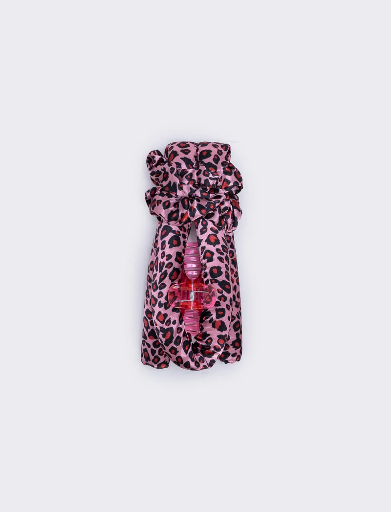 Bigodone con pinza ed elastici - Leopardato