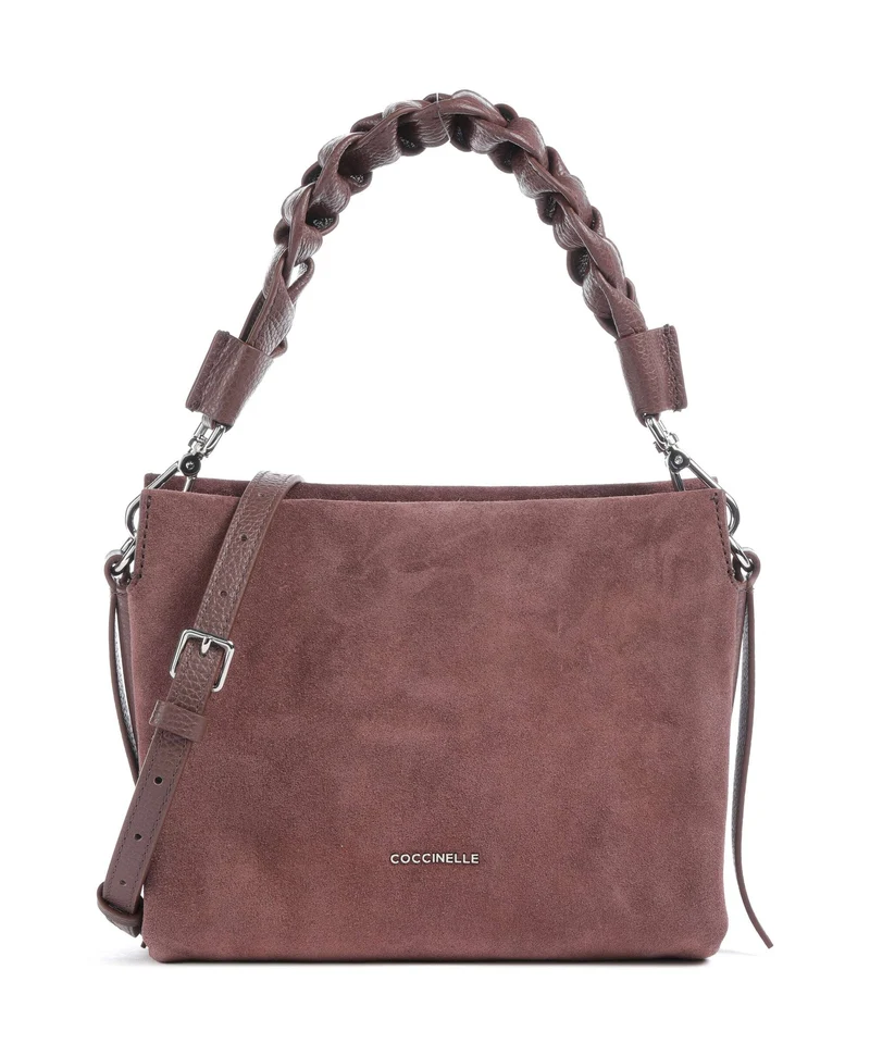 Coccinelle Boheme Suede Borsa a mano berry