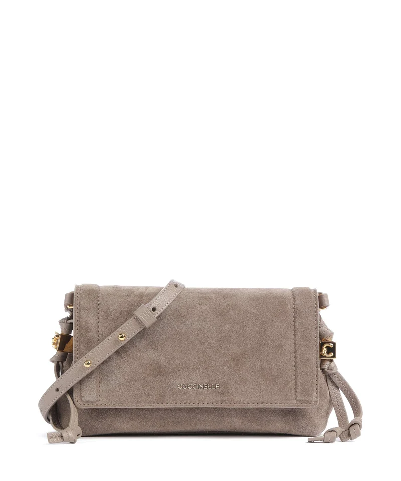 Coccinelle Thess Suede Borsa a tracolla warm taupe