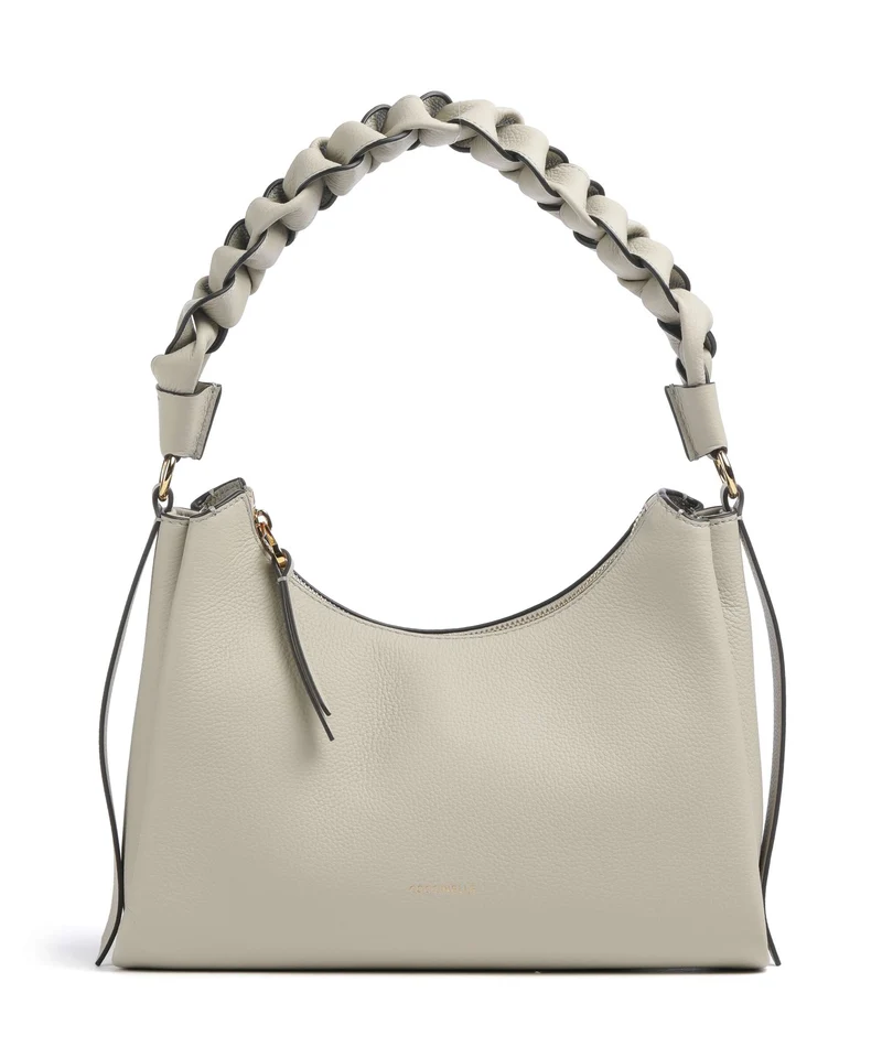 Coccinelle Boheme Grana Double Borsa a spalla eucalipto/fango