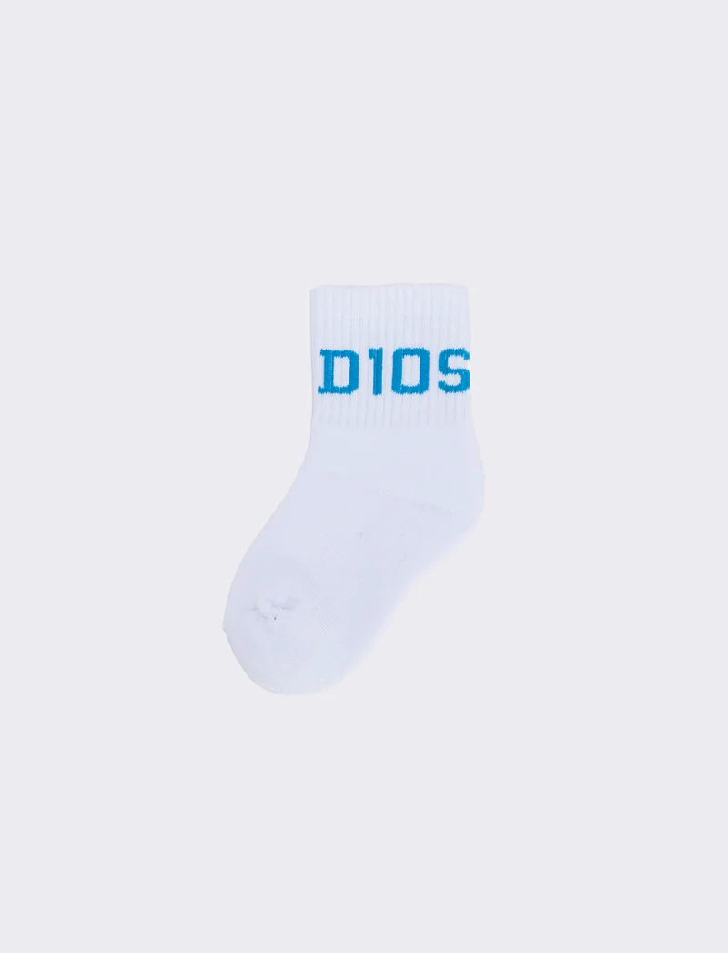Calzini tennis D10's per bambini - Bianco-blu