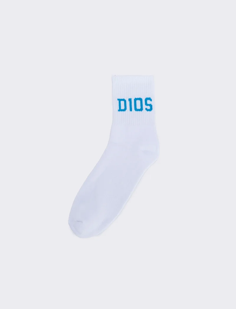 Calzini uomo tennis D10's per ogni match - Bianco-blu