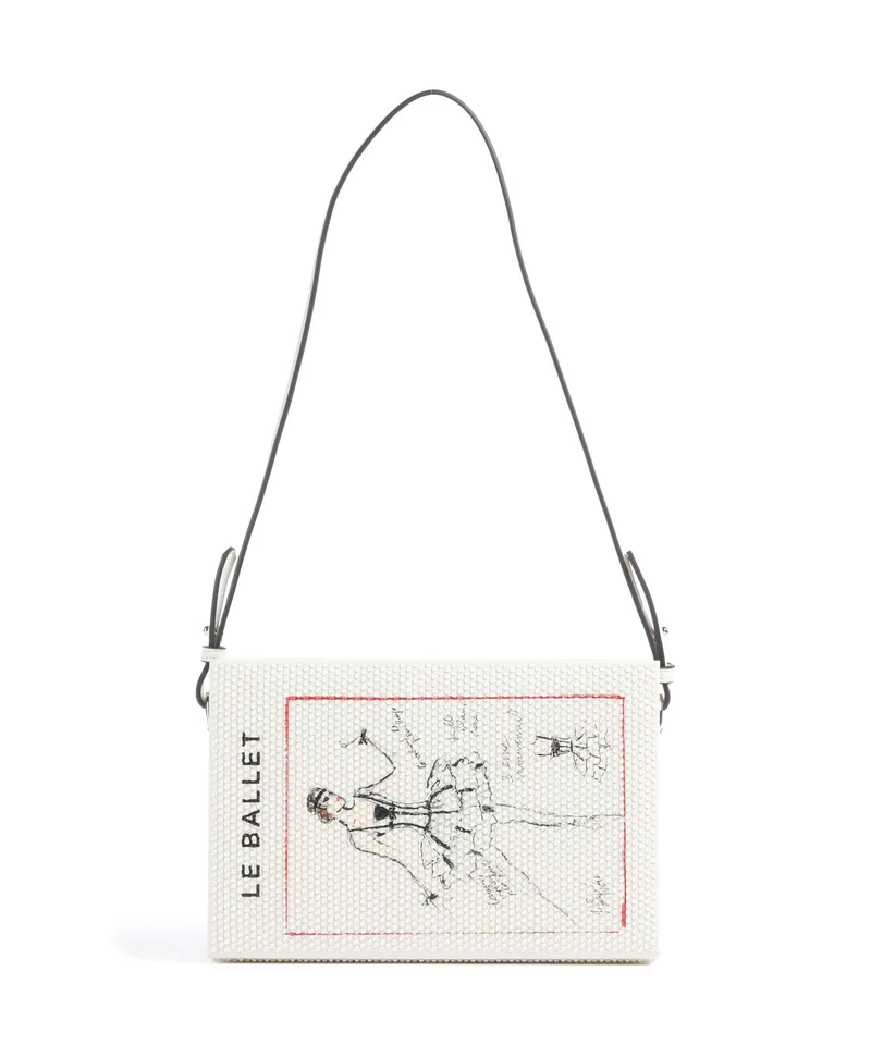 Karl Lagerfeld K/Soiree Book Borsa a spalla off white embellishment