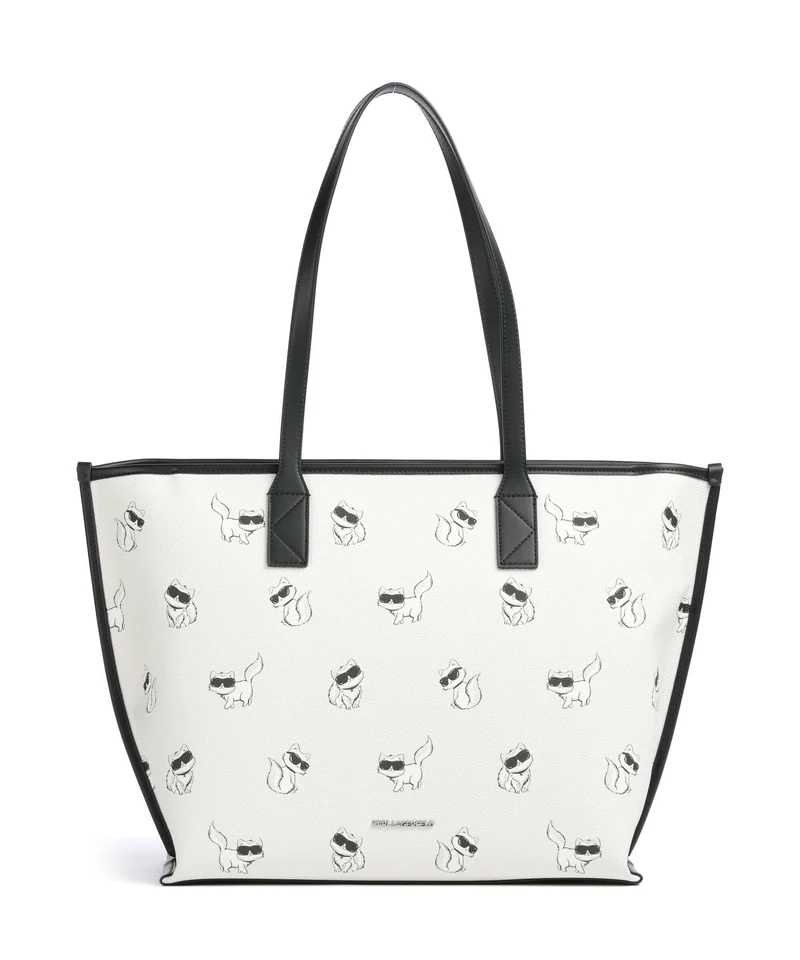 Karl Lagerfeld Ikon Choupette Borsa shopper off white
