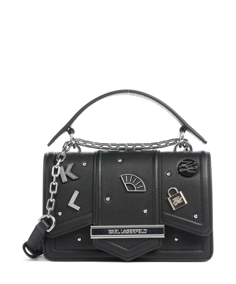 Karl Lagerfeld K/Nova Borsa a tracolla black embellishment