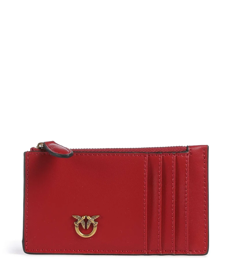 Pinko Airone Porta carte di credito rosso rio/antique gold