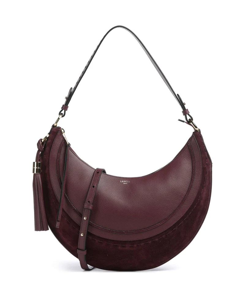 Lancel Hobohème M Borsa hobo cassis