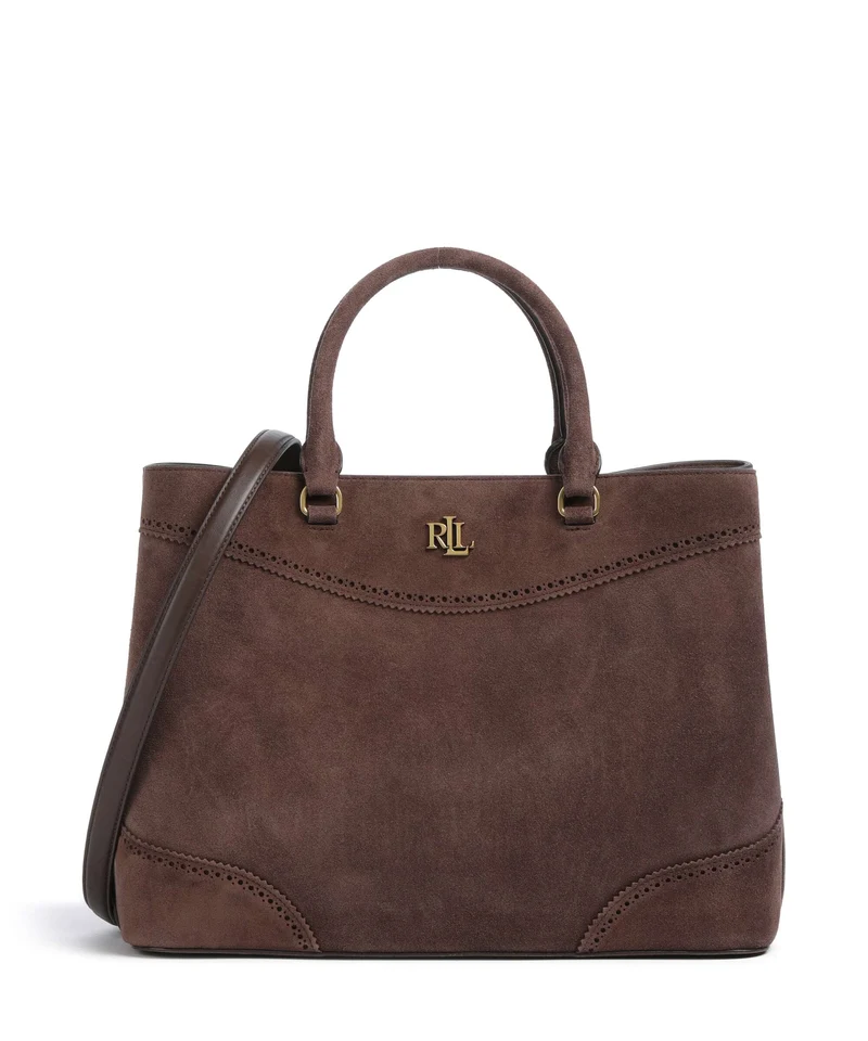 Lauren Ralph Lauren Marcy 36 Borsa a mano chestnut brown