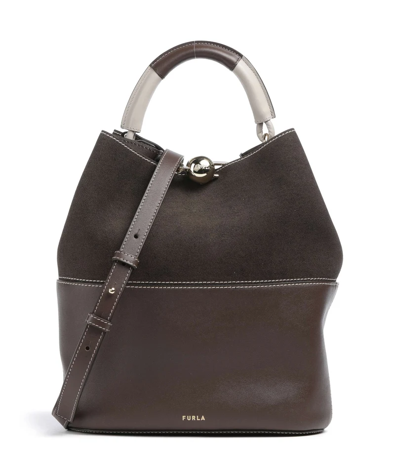 Furla Sfera S Borsa a secchiello espresso/brown
