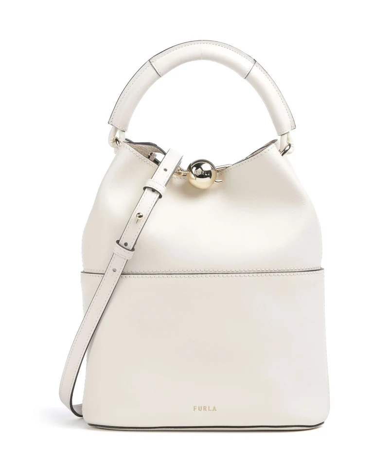 Furla Sfera S Borsa a secchiello panna/avena