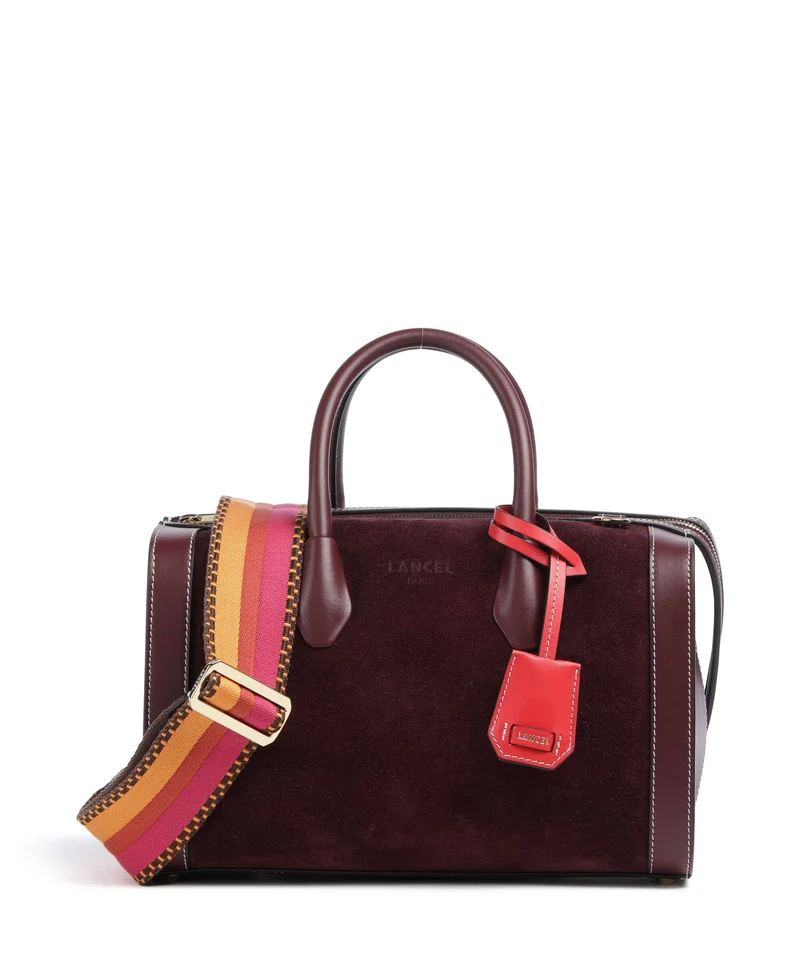 Lancel BCBG Bowling M Borsa a mano cassis