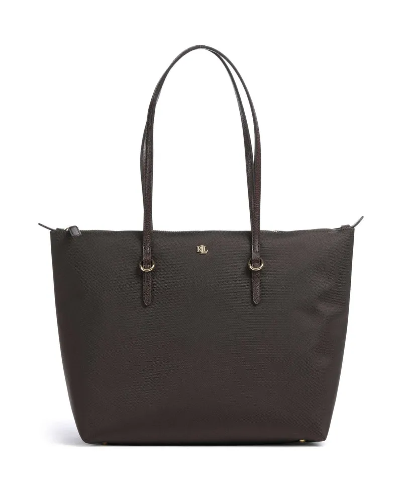 Lauren Ralph Lauren Keaton 26 Borsa shopper chestnut brown