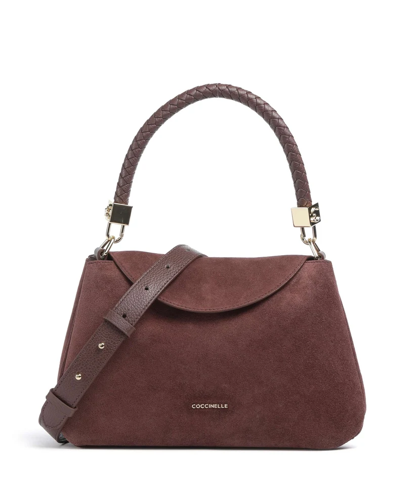 Coccinelle Tiggy Suede Borsa a spalla berry