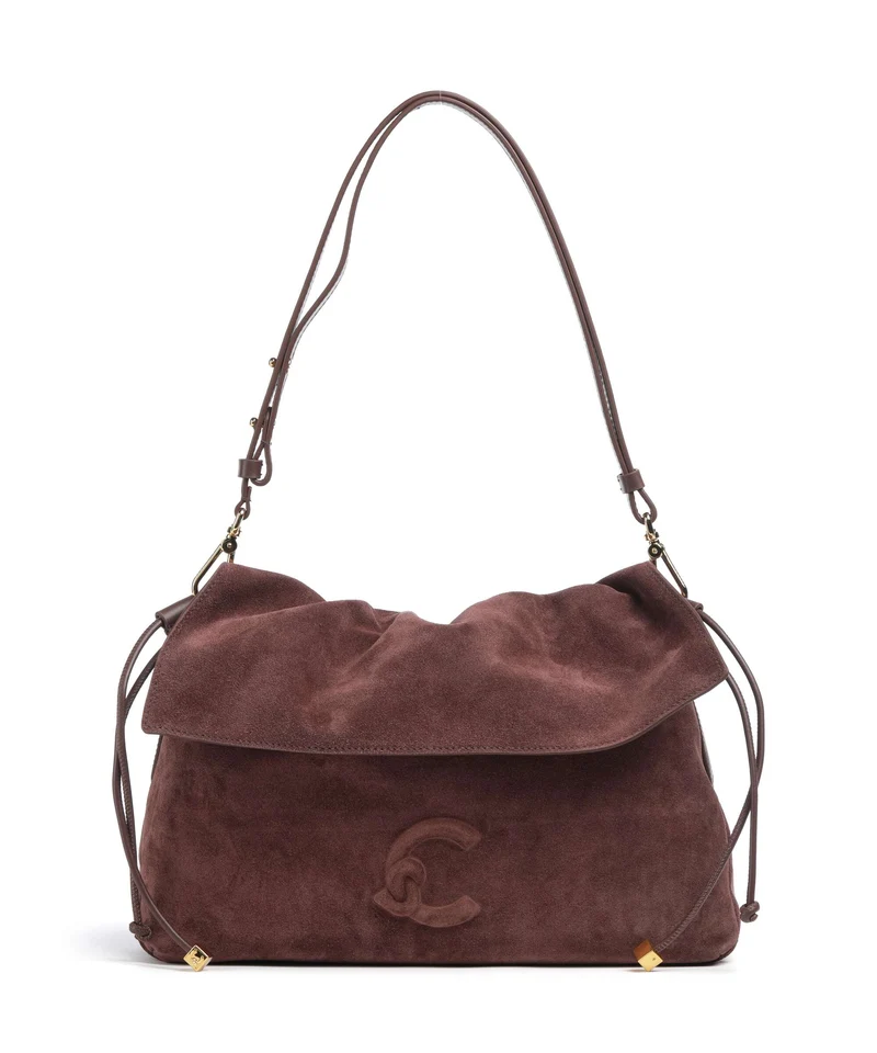 Coccinelle Lidia Suede Borsa hobo berry